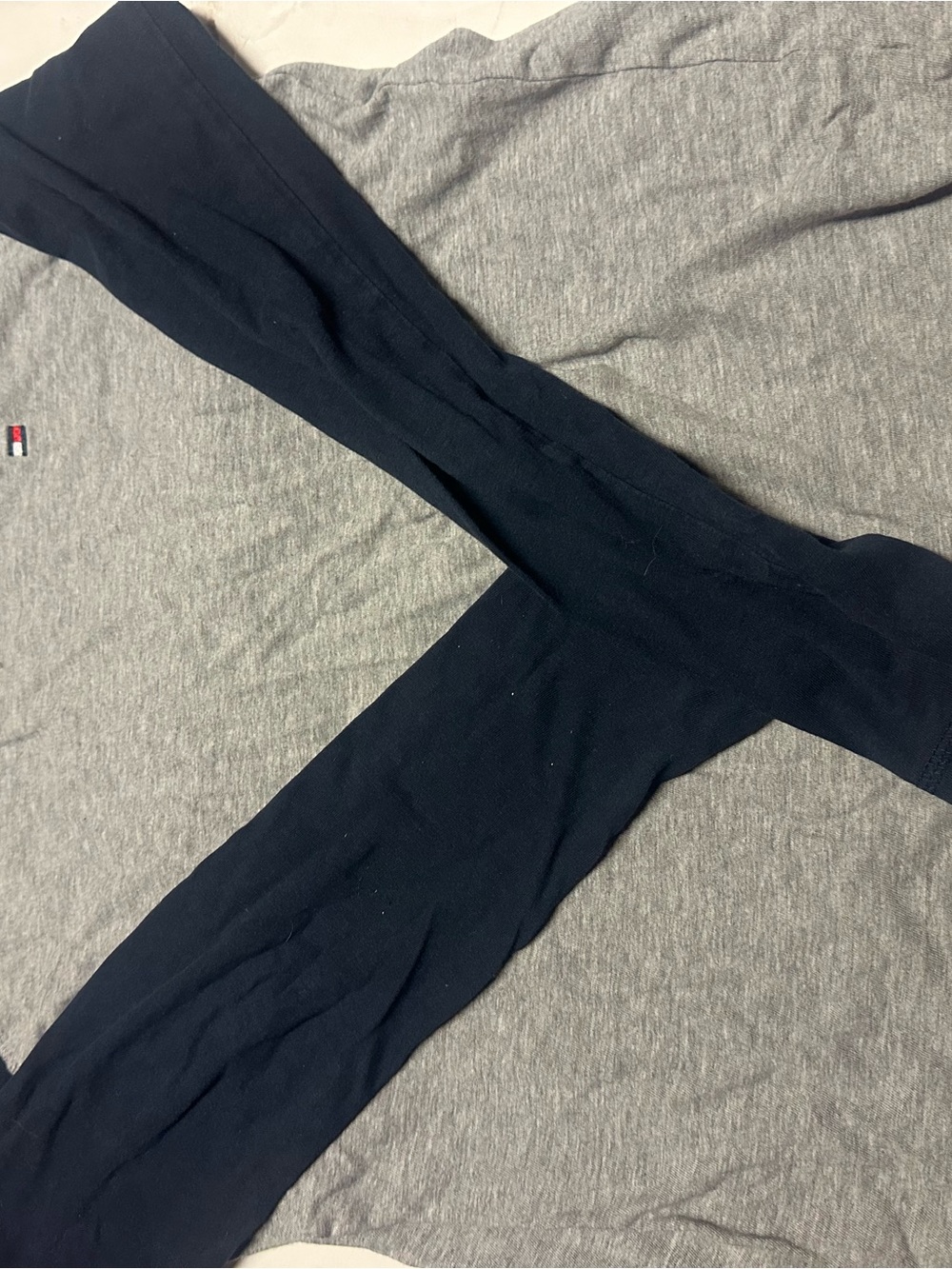 Tommy Hilfiger Gray and Navy‎ Crewneck Sweatshirt